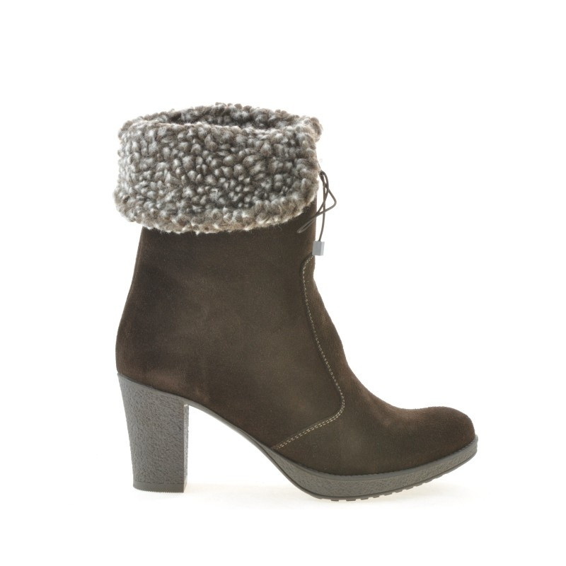 Damskie buty 3266 kawa welur