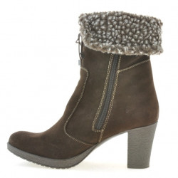 Damskie buty 3266 kawa welur