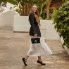 Baleriny damskie 1314 czarny welur lifestyle