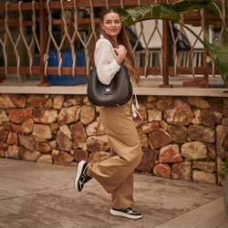 Buty sportowe damskie 6087 czarno połączone lifestyle