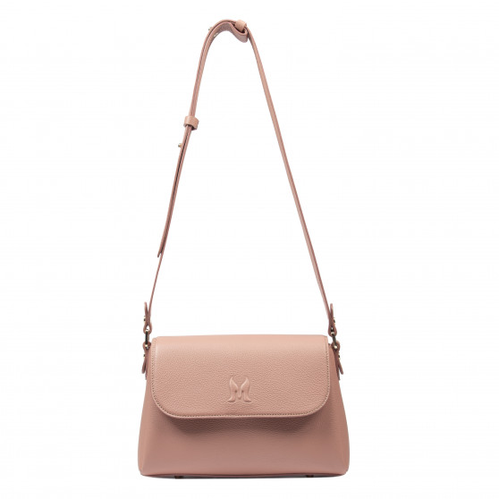 Damska torebka na ramię 040g poudre rose