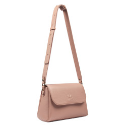 Damska torebka na ramię 040g poudre rose