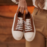 Damskie buty sportowe 6083 brązowe połączone lifestyle
