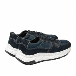 Buty casual/sport męskie 986 indigo kombinowany
