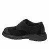 Casualowe buty męskie 989 czarny welur