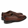 Eleganckie buty męskie 985 brązowe