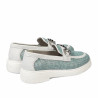 Damskie buty casual 6092 rattan niebieski kombinowany