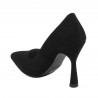 Eleganckie buty damskie 1322 czarny zamsz