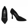 Eleganckie buty damskie 1322 czarny zamsz