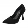 Eleganckie buty damskie 1322 czarny zamsz