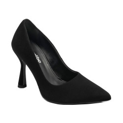 Eleganckie buty damskie 1322 czarny zamsz
