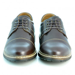 Casualowe / eleganckie buty męskie 756 kawa