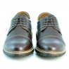 Casualowe / eleganckie buty męskie 756 kawa