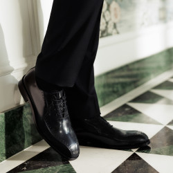 Eleganckie buty męskie 985 czarne florantic lifestyle