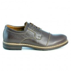 Casualowe / eleganckie buty męskie 756 kawa