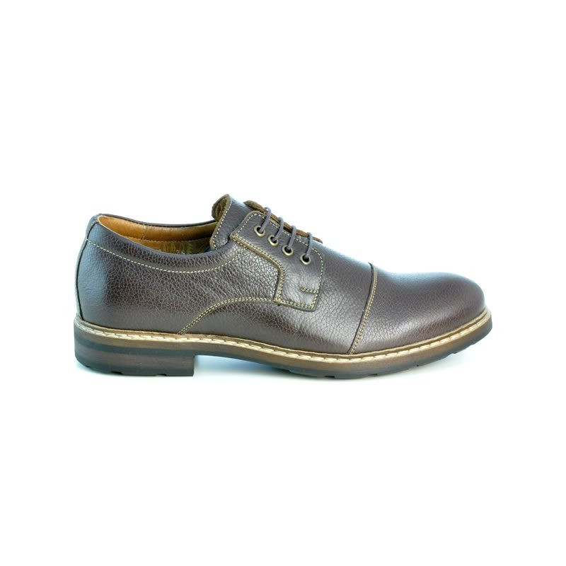 Casualowe / eleganckie buty męskie 756 kawa