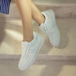 Buty sportowe damskie 6088 białe lifestyle
