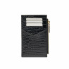 Portfel 209g croco lakierowany czarny