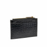 Portfel 209g croco lakierowany czarny