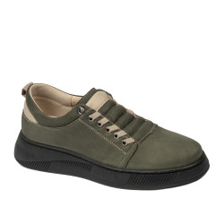 Buty sportowe młodzieżowe 8006 bufo w kolorze khaki kombinowanym