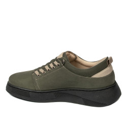 Buty sportowe młodzieżowe 8006 bufo w kolorze khaki kombinowanym