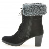 Damskie kozaki 3266 czarny welur