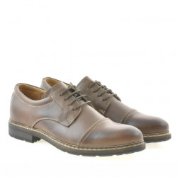 Casualne / eleganckie buty męskie 756 brązowe