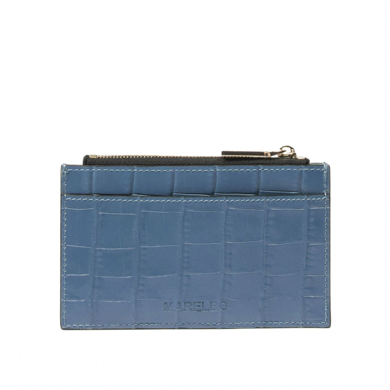Portfel 209g croco blue sky