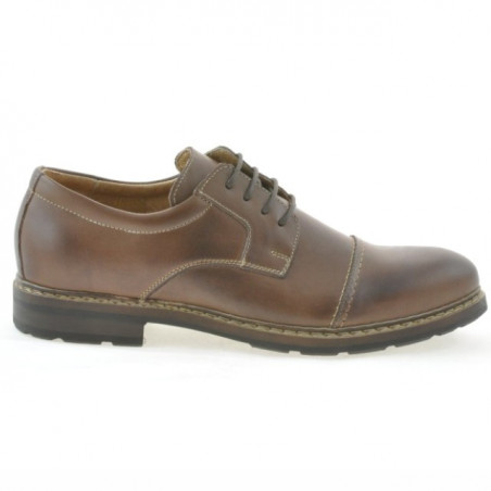 Casualne / eleganckie buty męskie 756 brązowe