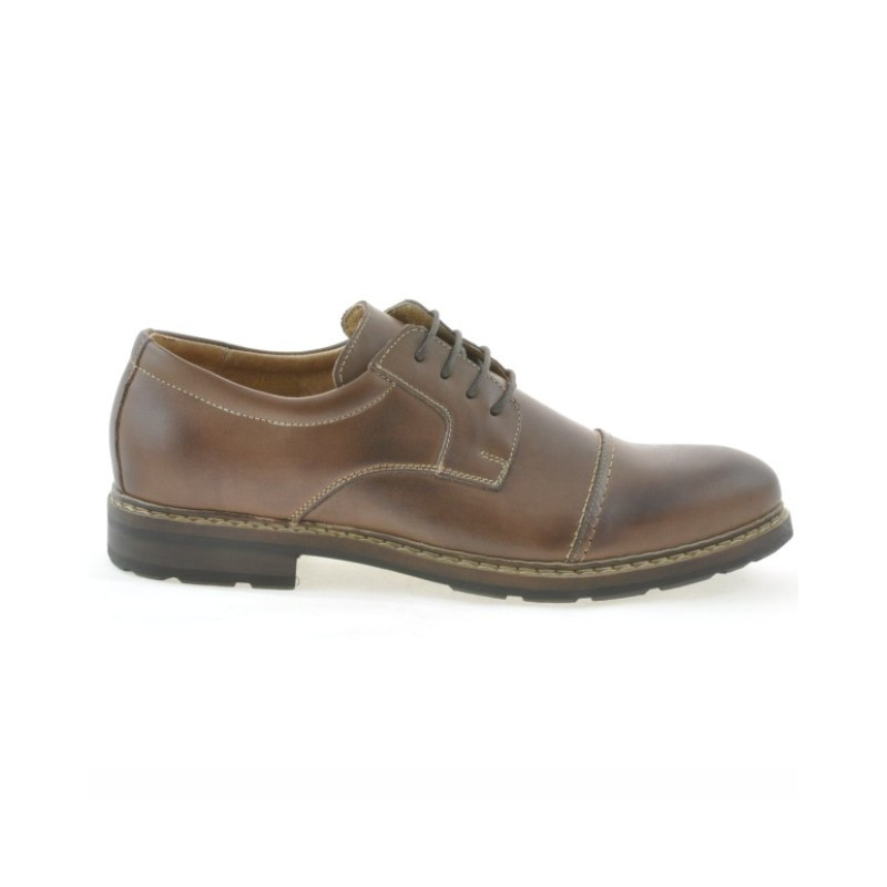 Casualne / eleganckie buty męskie 756 brązowe