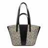 Torba plażowa damska 044g 01 rafia noir
