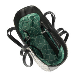 Torba plażowa damska 044g 01 rafia noir