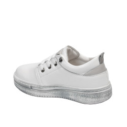 Dziecięce buty 2028 biały perłowy kombinowany
