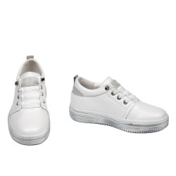 Dziecięce buty 2028 biały perłowy kombinowany