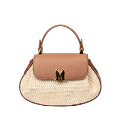 Damska torba ręczna 042g biz camel+rafia