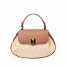Damska torba ręczna 042g biz camel+rafia