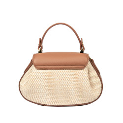 Damska torba ręczna 042g biz camel+rafia