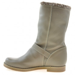 Damskie kozaki 3247 biz khaki