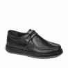 Buty casual męskie 992 czarne łączone