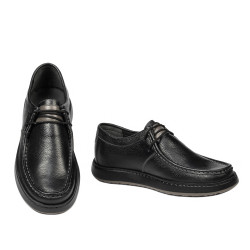 Buty casual męskie 992 czarne łączone