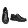 Buty casual męskie 992 czarne łączone
