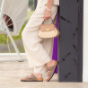 Torebka damska ręczna 042g 01biz nude+rafia lifestyle