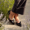 Eleganckie damskie buty 1350 czarny lakier lifestyle