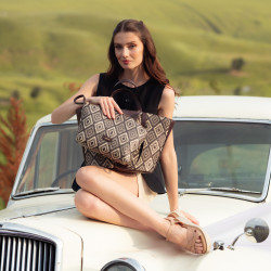 Damska torba plażowa 044g rafia kakao lifestyle
