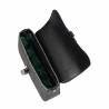 Czarna torebka na ramię damska 046g 01 czarny+czarny rattan