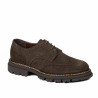 Buty casual męskie 989 brązowe velur