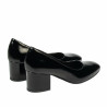 Eleganckie buty damskie 1356 czarny lakier