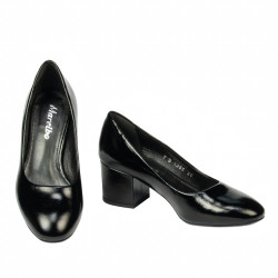 Eleganckie buty damskie 1356 czarny lakier