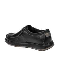 Buty casual męskie 992m czarno kombinowane