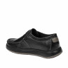 Buty casual męskie 992m czarno kombinowane